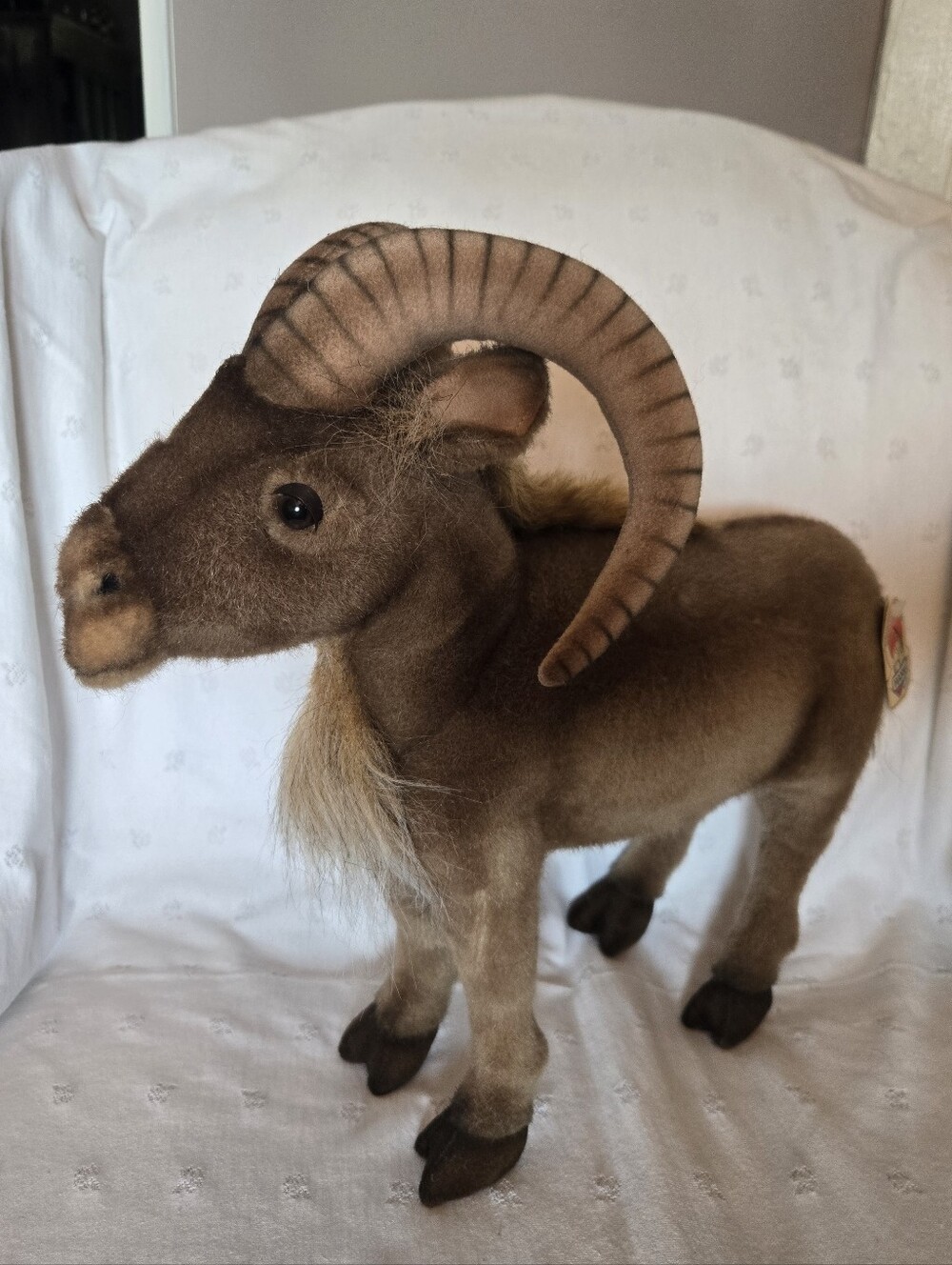 NWT! Hansa Thomas Boland Stuffed Mountain Goat Plush 2001 ~15” - Original Tag!